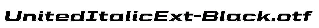 UnitedItalicExt-Black