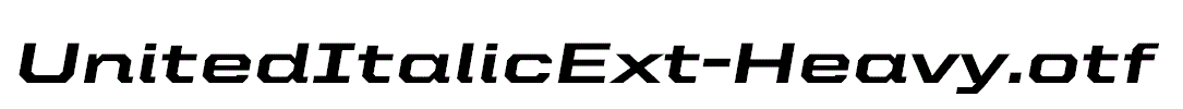 UnitedItalicExt-Heavy