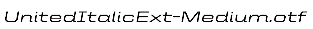 UnitedItalicExt-Medium