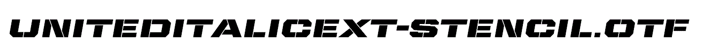 UnitedItalicExt-Stencil