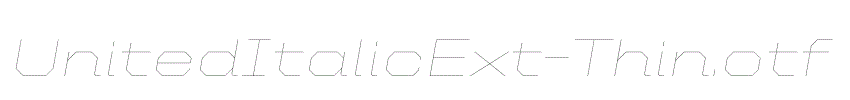UnitedItalicExt-Thin