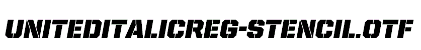 UnitedItalicReg-Stencil
