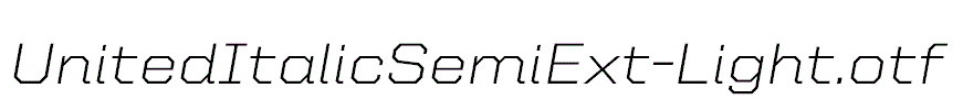 UnitedItalicSemiExt-Light