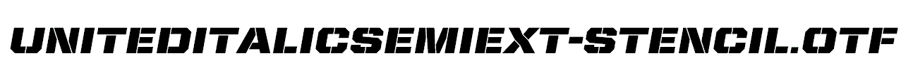 UnitedItalicSemiExt-Stencil