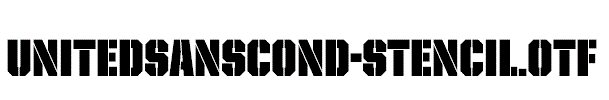 UnitedSansCond-Stencil