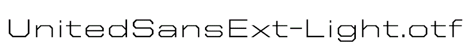 UnitedSansExt-Light