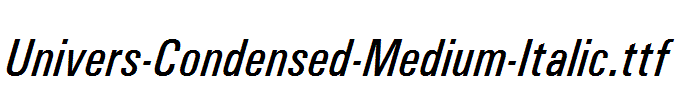 Univers-Condensed-Medium-Italic