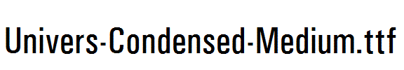 Univers-Condensed-Medium