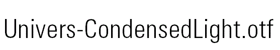 Univers-CondensedLight