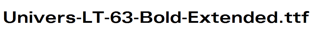 Univers-LT-63-Bold-Extended