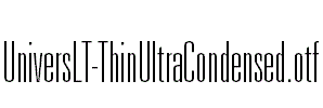 UniversLT-ThinUltraCondensed