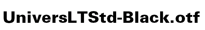 UniversLTStd-Black