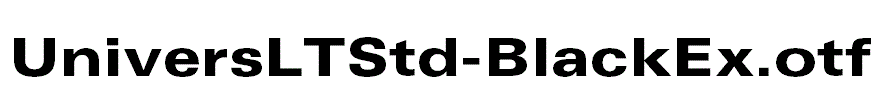 UniversLTStd-BlackEx