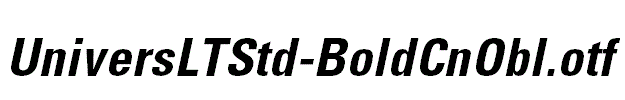 UniversLTStd-BoldCnObl