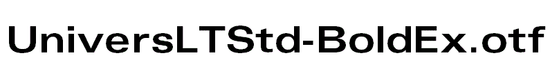 UniversLTStd-BoldEx