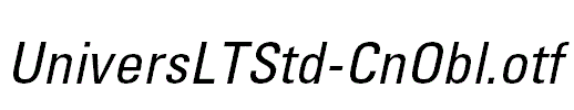 UniversLTStd-CnObl