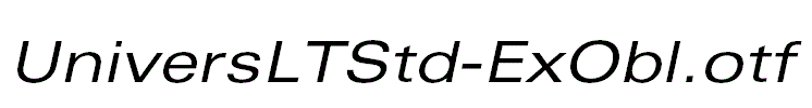 UniversLTStd-ExObl