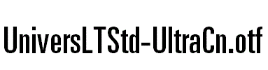 UniversLTStd-UltraCn