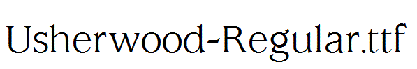 Usherwood-Regular