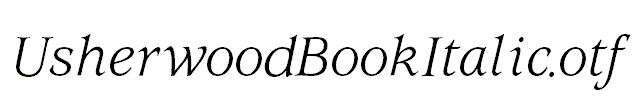 UsherwoodBookItalic