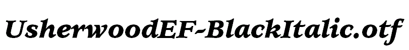 UsherwoodEF-BlackItalic