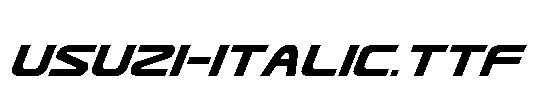 Usuzi-Italic