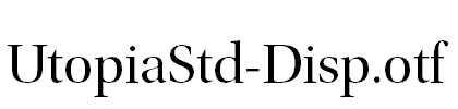 UtopiaStd-Disp