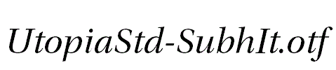 UtopiaStd-SubhIt