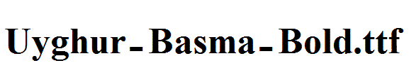 Uyghur-Basma-Bold