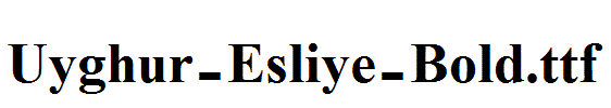 Uyghur-Esliye-Bold