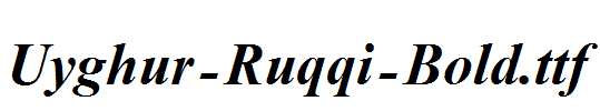 Uyghur-Ruqqi-Bold