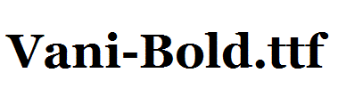 Vani-Bold