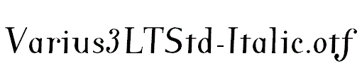 Varius3LTStd-Italic