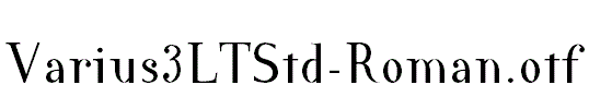 Varius3LTStd-Roman