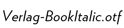 Verlag-BookItalic