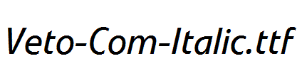 Veto-Com-Italic