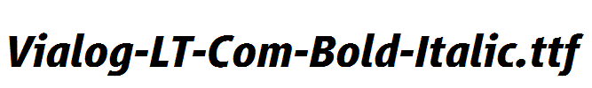 Vialog-LT-Com-Bold-Italic