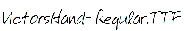 VictorsHand-Regular