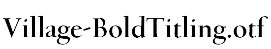 Village-BoldTitling
