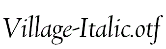 Village-Italic