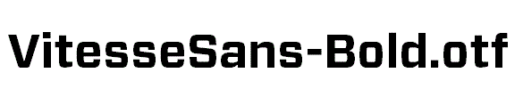 VitesseSans-Bold