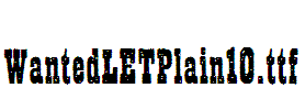 WantedLETPlain10