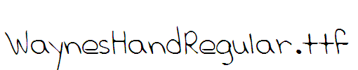 WaynesHandRegular
