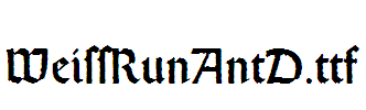WeissRunAntD