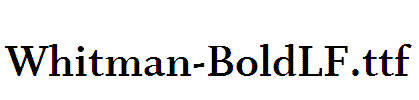 Whitman-BoldLF