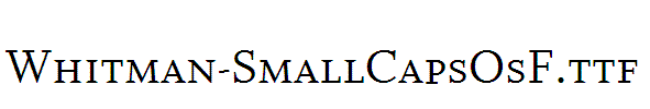 Whitman-SmallCapsOsF