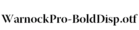 WarnockPro-BoldDisp
