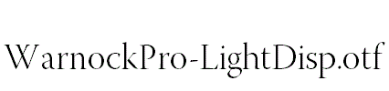 WarnockPro-LightDisp