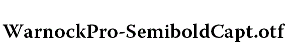 WarnockPro-SemiboldCapt