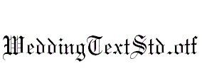 WeddingTextStd